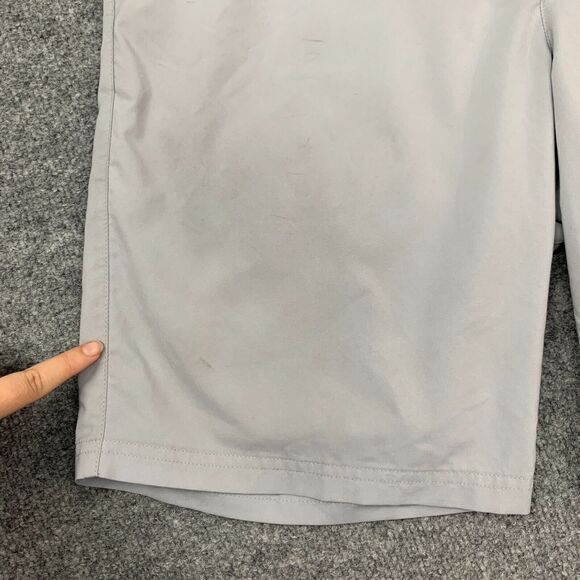 Nike Golf Short Mens 34 Gray Modern Tech Woven Flat Front Performance Chino - Picture 4 of 15
